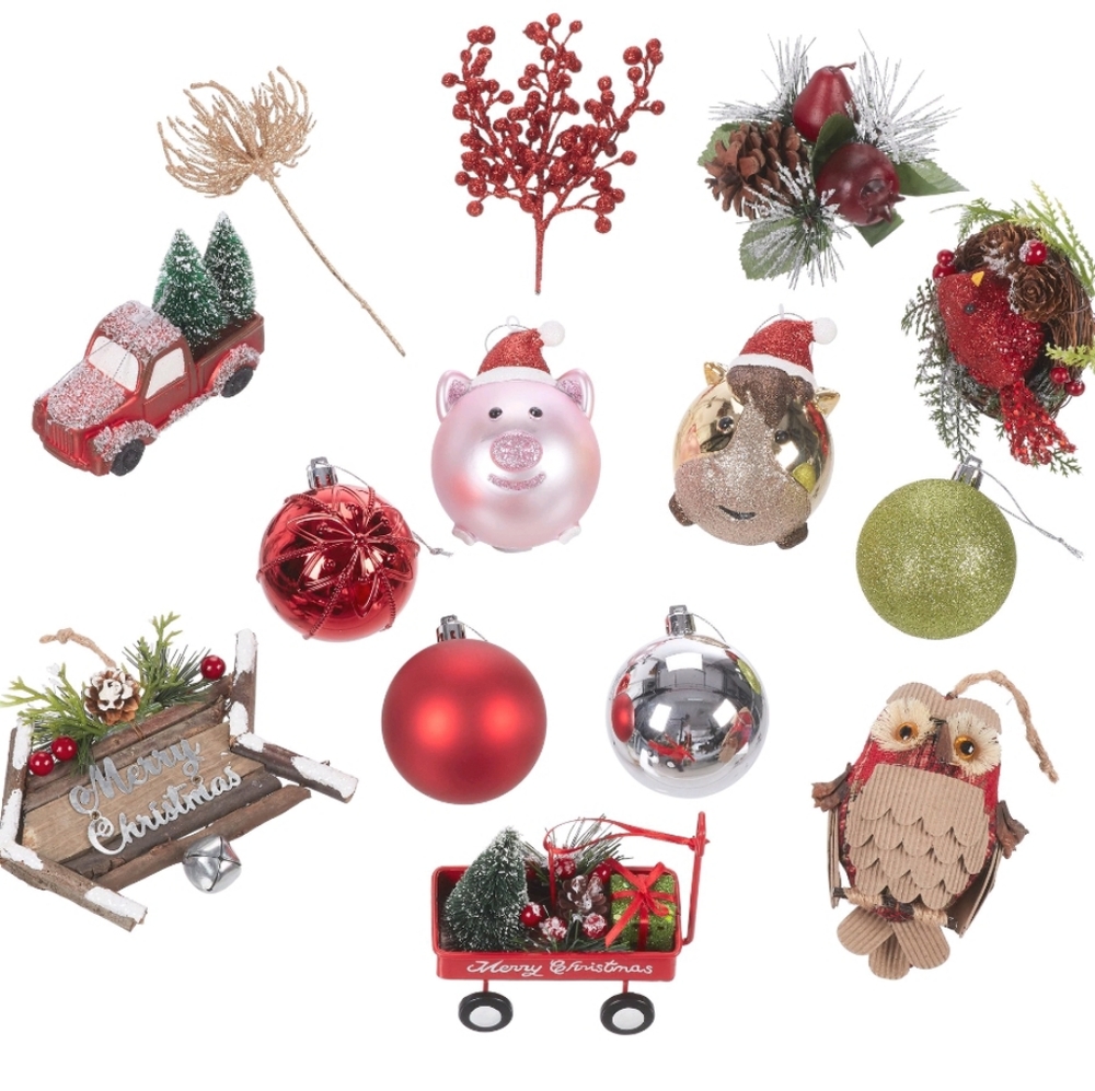 Farmhouse Christmas Tree Ornaments